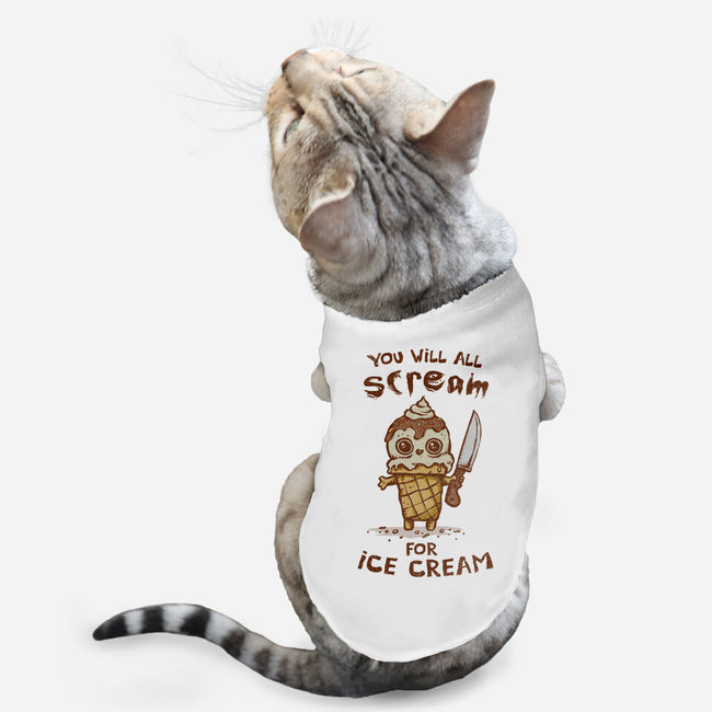 We All Scream For Ice Cream-Cat-Basic-Pet Tank-kg07