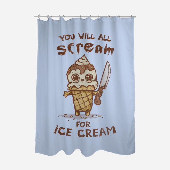 We All Scream For Ice Cream-None-Polyester-Shower Curtain-kg07