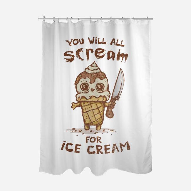 We All Scream For Ice Cream-None-Polyester-Shower Curtain-kg07