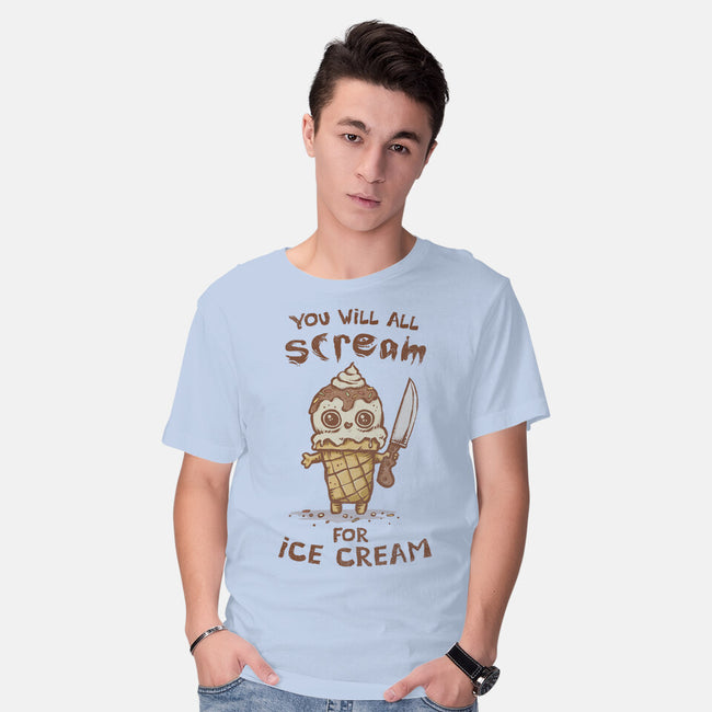 We All Scream For Ice Cream-Mens-Basic-Tee-kg07