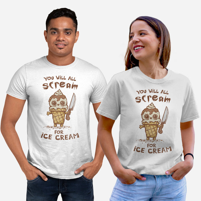 We All Scream For Ice Cream-Unisex-Basic-Tee-kg07