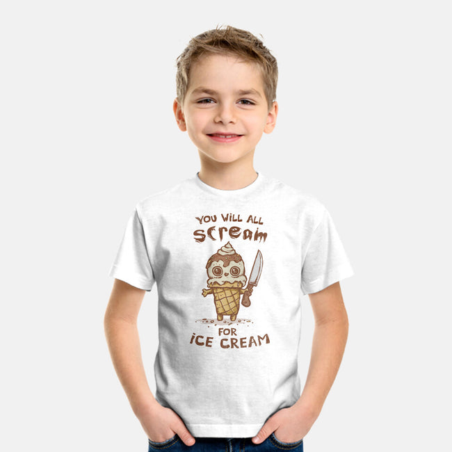 We All Scream For Ice Cream-Youth-Basic-Tee-kg07