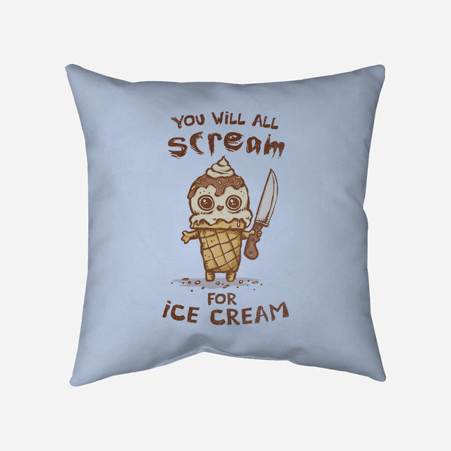 We All Scream For Ice Cream-None-Removable Cover w Insert-Throw Pillow-kg07