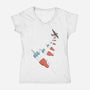Vintage Bomb Pops-Womens-V-Neck-Tee-kg07