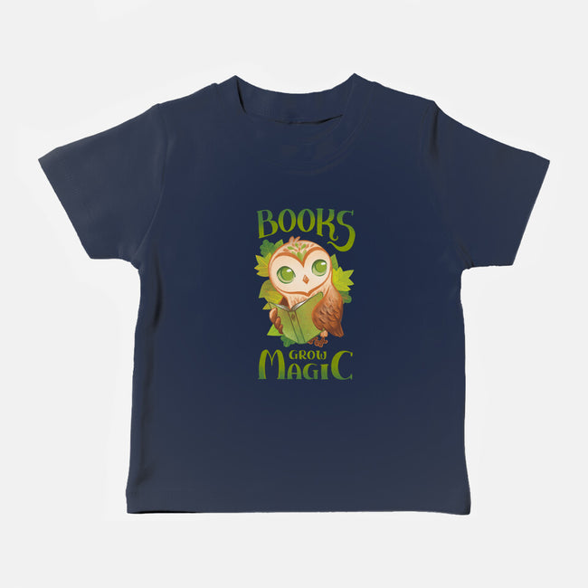 Books Grow Magic-Baby-Basic-Tee-ricolaa