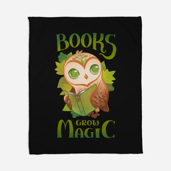 Books Grow Magic-None-Fleece-Blanket-ricolaa