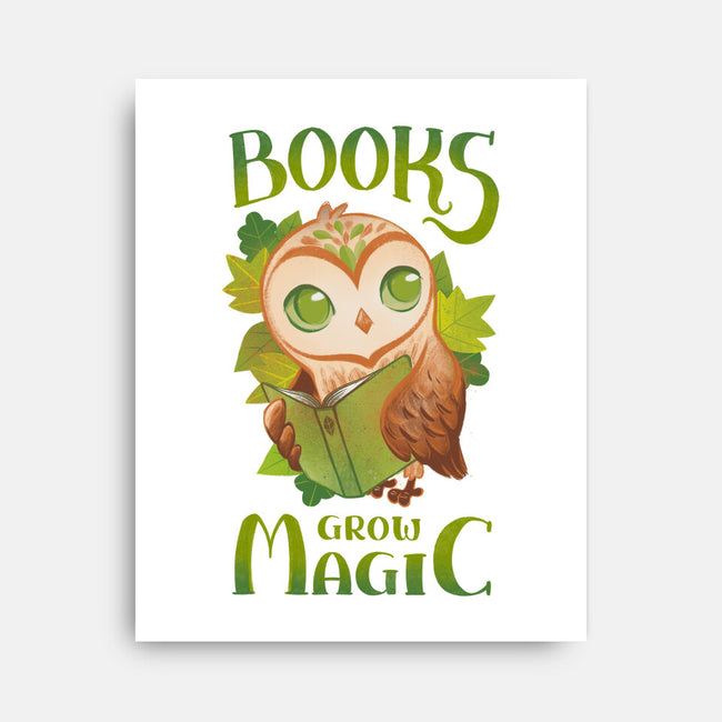 Books Grow Magic-None-Stretched-Canvas-ricolaa