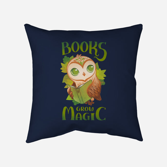 Books Grow Magic-None-Removable Cover w Insert-Throw Pillow-ricolaa