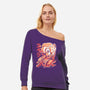 Prehistoric Warrior-Womens-Off Shoulder-Sweatshirt-estudiofitas