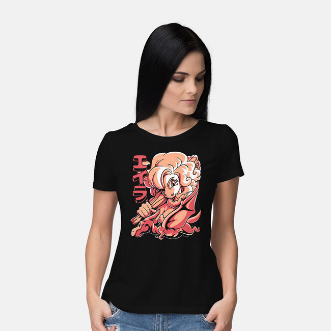 Prehistoric Warrior-Womens-Basic-Tee-estudiofitas