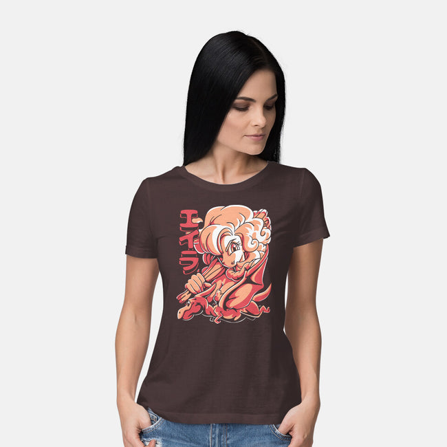 Prehistoric Warrior-Womens-Basic-Tee-estudiofitas