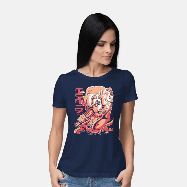 Prehistoric Warrior-Womens-Basic-Tee-estudiofitas