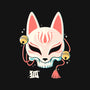 Kitsune Skull-None-Zippered-Laptop Sleeve-Eoli Studio