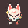 Kitsune Skull-None-Removable Cover w Insert-Throw Pillow-Eoli Studio