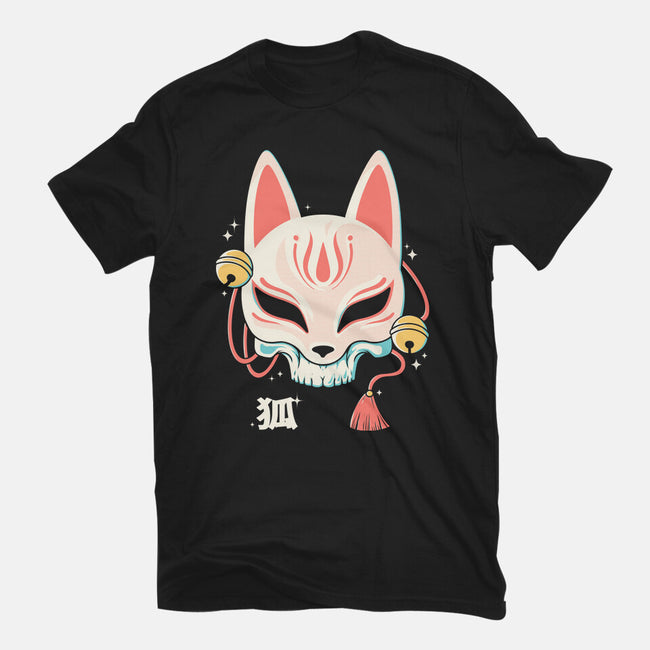 Kitsune Skull-Womens-Fitted-Tee-Eoli Studio