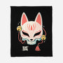 Kitsune Skull-None-Fleece-Blanket-Eoli Studio