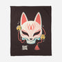 Kitsune Skull-None-Fleece-Blanket-Eoli Studio