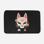 Kitsune Skull-None-Memory Foam-Bath Mat-Eoli Studio