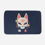 Kitsune Skull-None-Memory Foam-Bath Mat-Eoli Studio