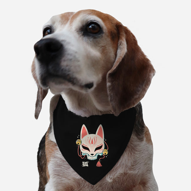 Kitsune Skull-Dog-Adjustable-Pet Collar-Eoli Studio