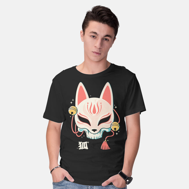 Kitsune Skull-Mens-Basic-Tee-Eoli Studio