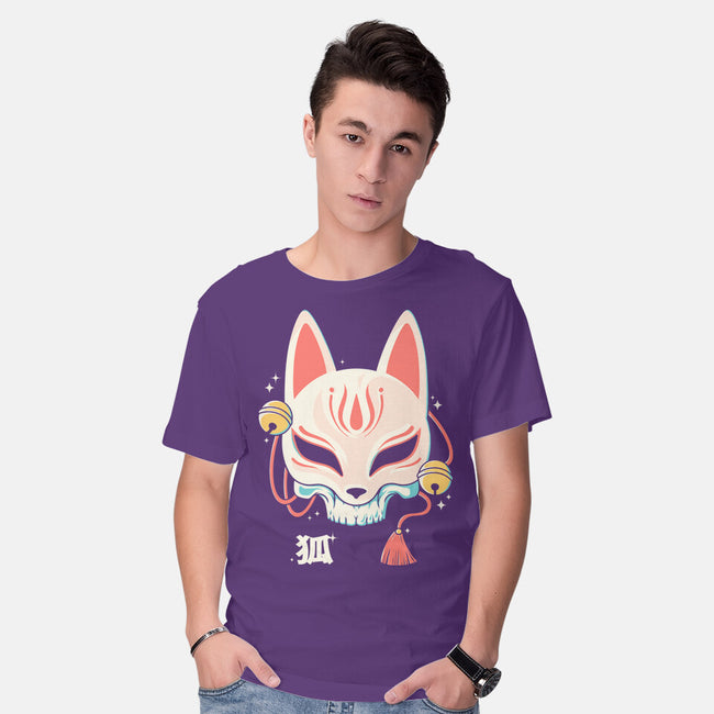 Kitsune Skull-Mens-Basic-Tee-Eoli Studio by TeeFury