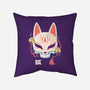 Kitsune Skull-None-Removable Cover w Insert-Throw Pillow-Eoli Studio