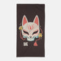 Kitsune Skull-None-Beach-Towel-Eoli Studio