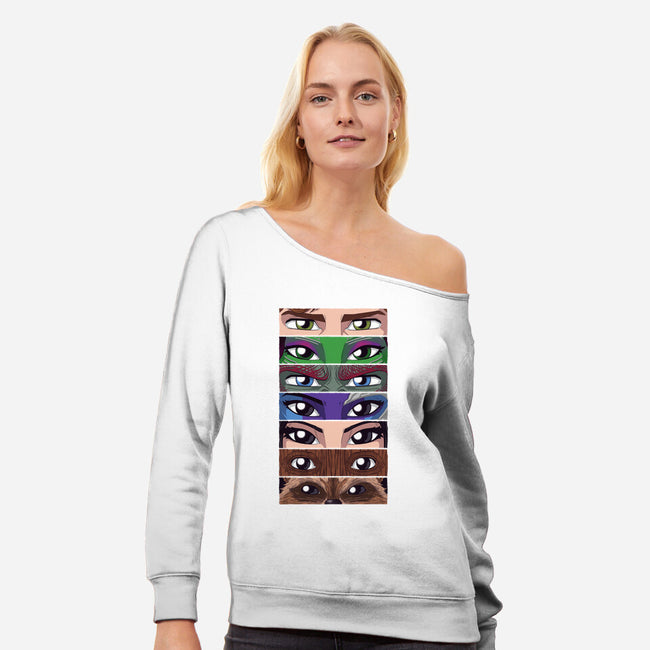 Guardian Eyes-Womens-Off Shoulder-Sweatshirt-danielmorris1993