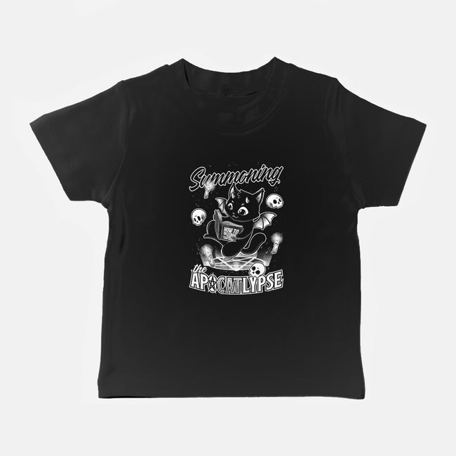 Summoning The Apocalypse Cat-Baby-Basic-Tee-Studio Mootant