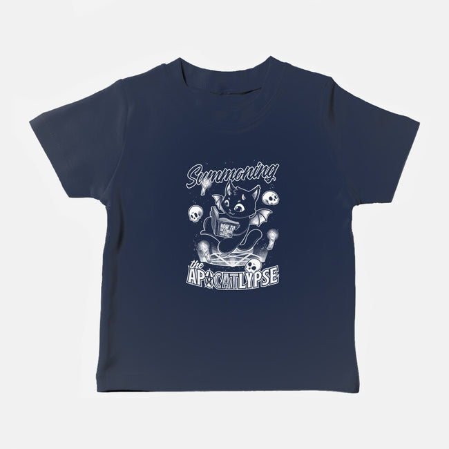 Summoning The Apocalypse Cat-Baby-Basic-Tee-Studio Mootant