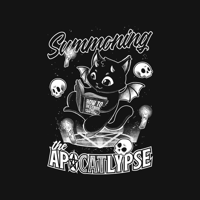Summoning The Apocalypse Cat-Womens-Basic-Tee-Studio Mootant