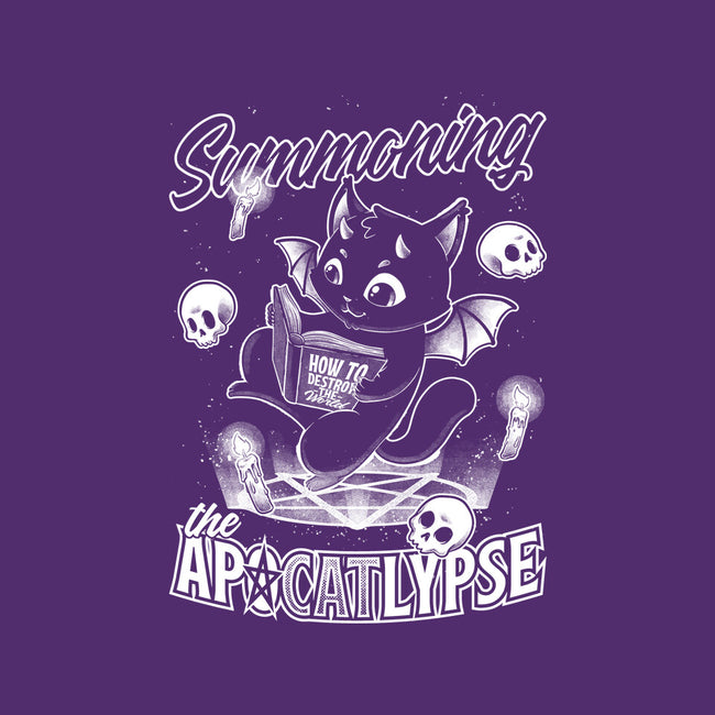 Summoning The Apocalypse Cat-Womens-Basic-Tee-Studio Mootant