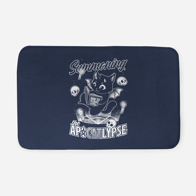 Summoning The Apocalypse Cat-None-Memory Foam-Bath Mat-Studio Mootant