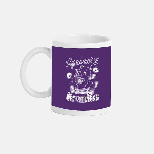 Summoning The Apocalypse Cat-None-Mug-Drinkware-Studio Mootant