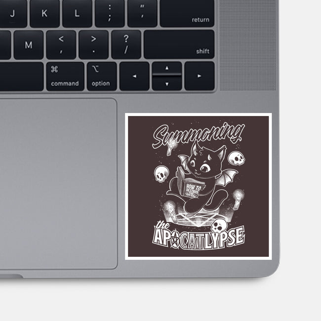 Summoning The Apocalypse Cat-None-Glossy-Sticker-Studio Mootant
