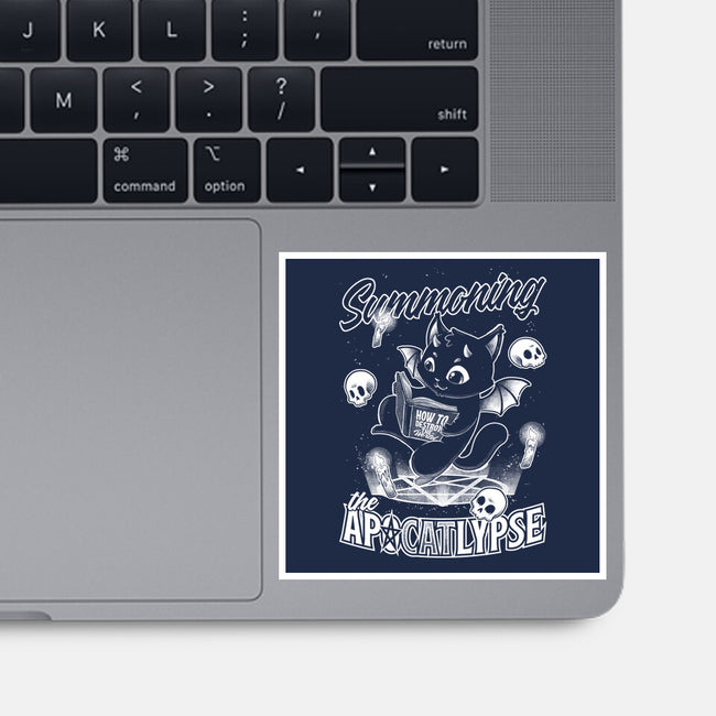 Summoning The Apocalypse Cat-None-Glossy-Sticker-Studio Mootant