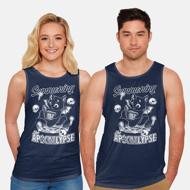 Summoning The Apocalypse Cat-Unisex-Basic-Tank-Studio Mootant