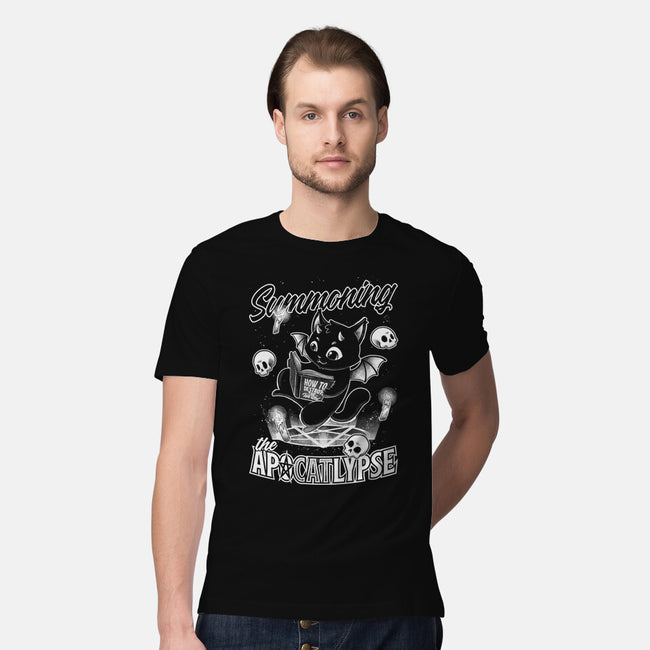 Summoning The Apocalypse Cat-Mens-Premium-Tee-Studio Mootant