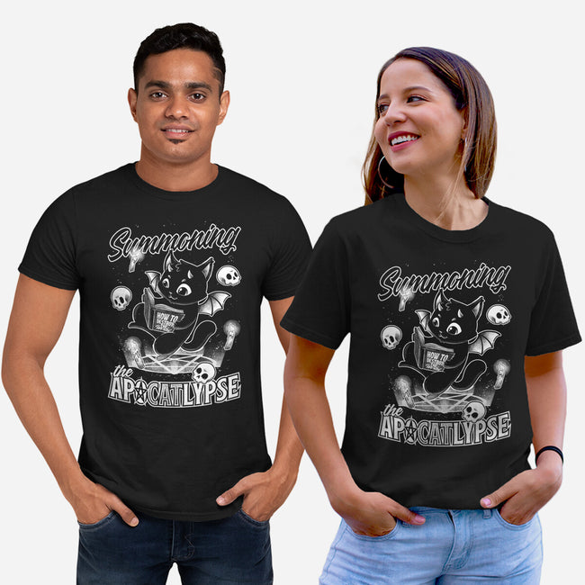 Summoning The Apocalypse Cat-Unisex-Basic-Tee-Studio Mootant