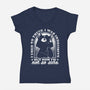 Indecisive Cat-Womens-V-Neck-Tee-Studio Mootant