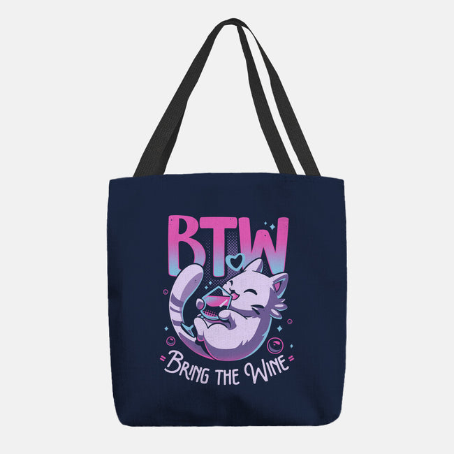Whiskered Wine Drinker-None-Basic Tote-Bag-Snouleaf