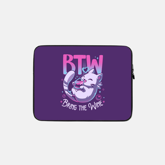Whiskered Wine Drinker-None-Zippered-Laptop Sleeve-Snouleaf