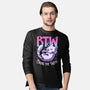 Whiskered Wine Drinker-Mens-Long Sleeved-Tee-Snouleaf