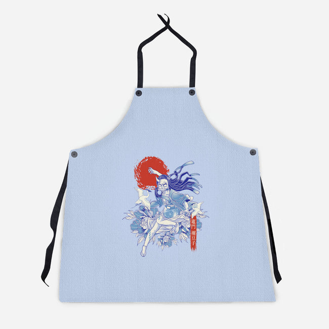 Porcelain Nezuko-Unisex-Kitchen-Apron-gaci