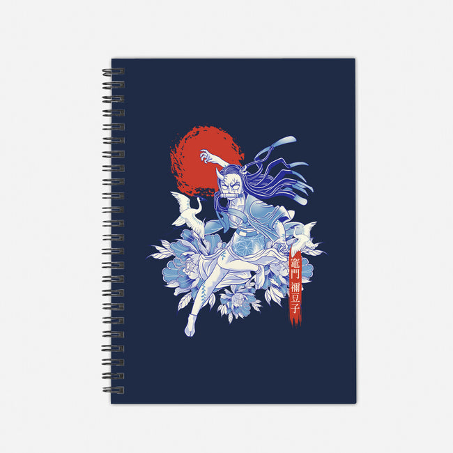 Porcelain Nezuko-None-Dot Grid-Notebook-gaci