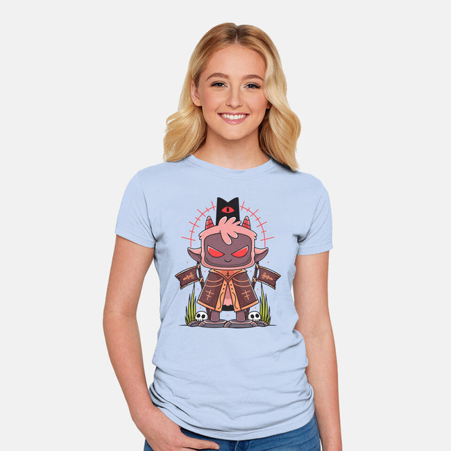 Praise The Lamb-Womens-Fitted-Tee-Alundrart