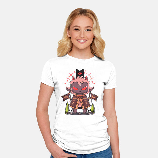 Praise The Lamb-Womens-Fitted-Tee-Alundrart