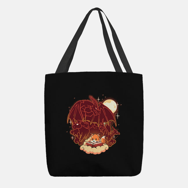 Fox Fantasy Book-None-Basic Tote-Bag-koalastudio