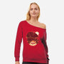 Fox Fantasy Book-Womens-Off Shoulder-Sweatshirt-koalastudio